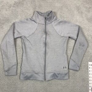 Under Armour Cold Gear Fitted Zip Up Jacket Gray‎ Women's Size XS